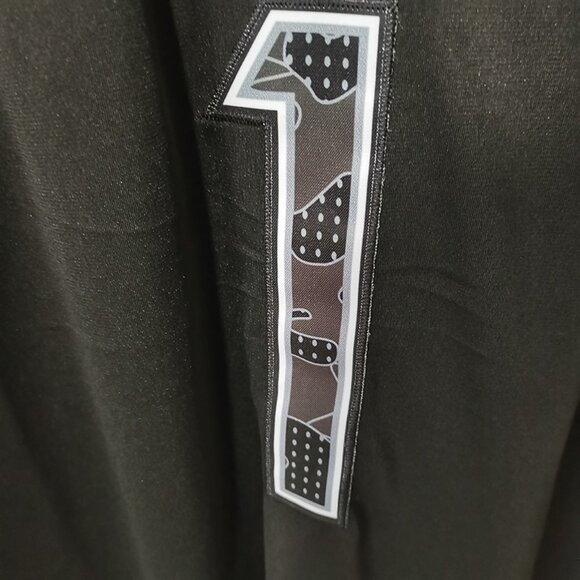 Justin Fields Black Chicago Bears No 1 Jersey - Picture 9 of 11